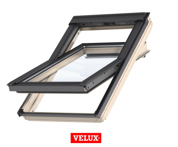 Velux Standard Plus GLL 1061, 55/78, toc din lemn, deschidere mediana, geam triplu [1]