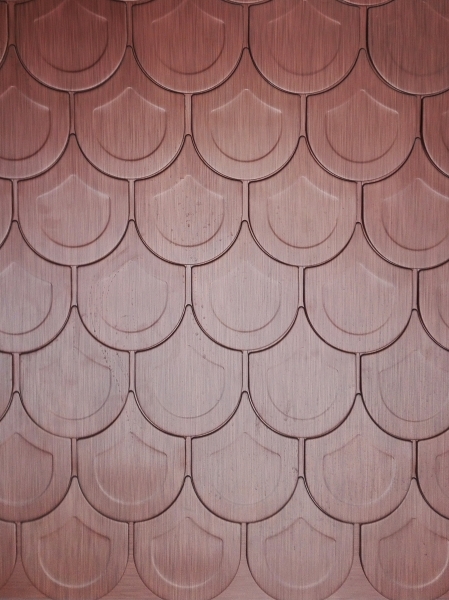 ECO-U line - solzi metalici rotunzi din titan zinc natural, 44 buc/mp [3]