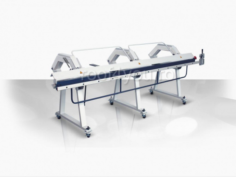 - Abkanturi - Abkant modular 3000mm, ghidaj de lucru, rola taietoare si 6 roti blocante pentru deplasare