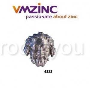 - Ornamente invelitori - Accesorii stantate: capete, VMZINC, inaltime 750 mm, Cupru: 220021902, Model 4333