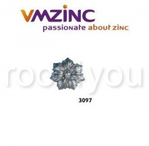 Ornamente aplicabile - Accesorii stantate: rozete, VMZINC, diametru 70 mm, Model 3097