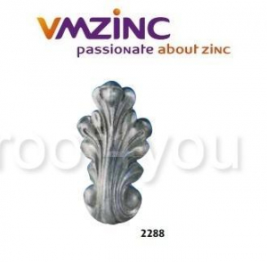 Ornamente aplicabile - Accesorii stantate: frunze, VMZINC, inaltime 230 mm, Model 2288