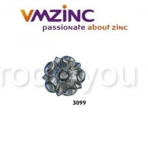 Ornamente aplicabile - Accesorii stantate: rozete, VMZINC, diametru 110 mm, Model 3099