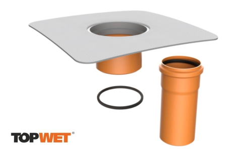 Accesorii TOPWET - Adaptor/inaltator pentru izolatia termica TOPWET H=40mm-300mm cu flansa din membrana EPDM