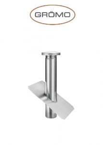 Ventilatii metalice - Aerisire bai Ø80, Titan Zinc natural Gromo