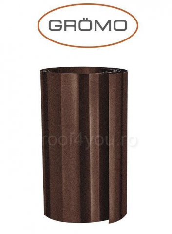 - Tabla din aluminiu prevopsit - Aluminiu RAL Testa Di Moro, latime rulou 500mm, grosime 0.7mm, GROMO