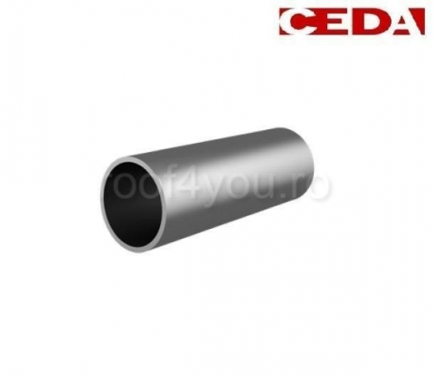 - Aluminiu prevopsit - Parazapada bara din aluminiu, 30 mm / 200 cm, Ral 7001, CEDA