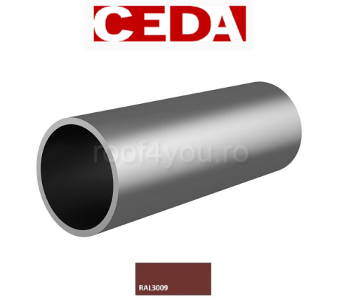 Parazapada bara din otel prevopsit, 32 mm / 120 cm, Ral 3009, CEDA [2]