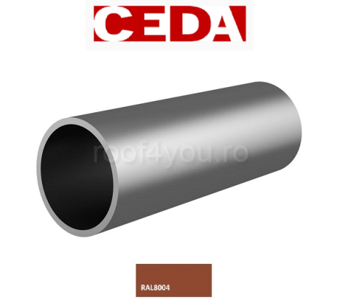 Parazapada bara din otel prevopsit, 32 mm / 120 cm, Ral 3009, CEDA [2]