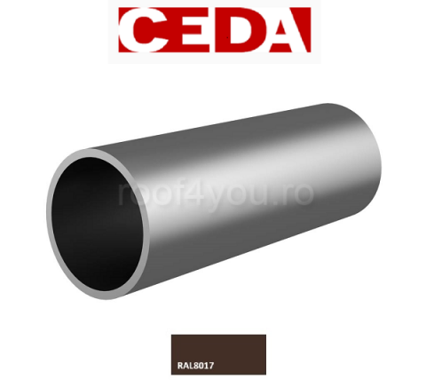 Parazapada bara din otel prevopsit, 32 mm / 120 cm, Ral 3009, CEDA [7]