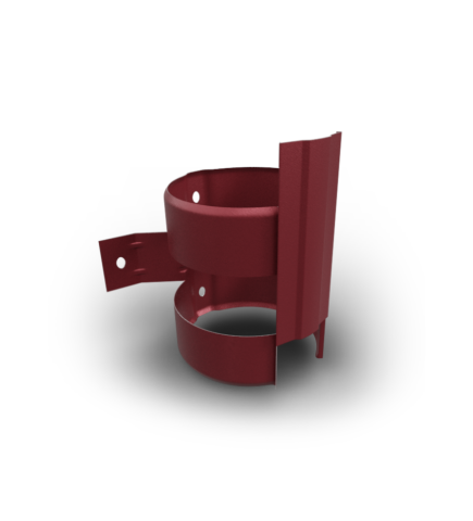 - Jgheaburi si burlane din otel prevopsit - Bratara burlan, BEL PROFILE, suprafata ”RainDrop” (semi-mat) Ø150/90, RAL 9005