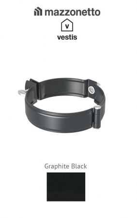Aluminiu prevopsit - Bratara burlan circular Ø80, Aluminiu Mazzonetto Vestis, RAL  GRAPHITE BLACK