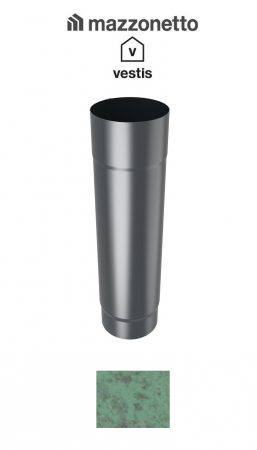 - Jgheaburi si burlane din aluminiu prevopsit - Burlan rotund Ø100 ( 2-3-m), Aluminiu Mazzonetto Vestis, RAL Copper Green