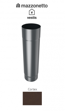- Jgheaburi si burlane din aluminiu prevopsit - Burlan circular Ø100, L=3m, Aluminiu Mazzonetto Vestis, RAL CORTEX