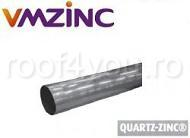 - Jgheaburi si burlane din titan zinc prepatinat - Burlan circular Ø80 din titan zinc Quartz Vmzinc