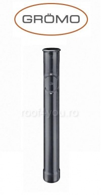 Materiale  invelitori si fatade - Burlan cu capac de curatare Ø100, Aluminiu GROMO, RAL 7016