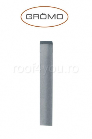 - Jgheaburi si burlane din aluminiu prevopsit - Burlan rectangular 100x100, L=2m, Aluminiu GROMO, RAL 7005