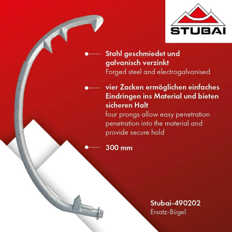 Carlige de otel 300 mm - pentru catarare pe stalpi [2]