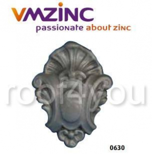 Ornamente aplicabile - Cheie pentru ferestrele "bull's eyes" si lucarna standard VMZINC, inaltime 200 mm, latime 180 mm, Model 0630