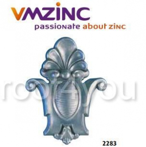 Ornamente aplicabile - Cheie pentru ferestrele "bull's eyes" si lucarna standard VMZINC, inaltime 500 mm, latime 355 mm, Model 2283