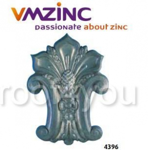 Ornamente aplicabile - Cheie pentru ferestrele "bull's eyes" si lucarna standard VMZINC, inaltime 470 mm, latime 350 mm, Model 4396
