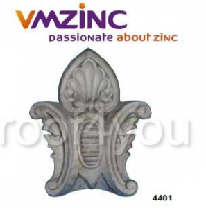 Ornamente aplicabile - Cheie pentru ferestrele "bull's eyes" si lucarna standard VMZINC, inaltime 440 mm, latime 350 mm, Model 4401