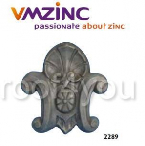 Ornamente aplicabile - Cheie pentru ferestrele "bull's eyes" si lucarna standard VMZINC, inaltime 400 mm, latime 360 mm, Model 2289