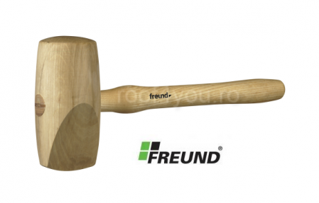 Tinichigerie - Scule - Ciocan cu cap rotund din lemn 80x160 mm Freund