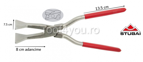 - Lichidare stoc - Clește de prindere cu articulație suprapusa, Nirolook, 80 mm