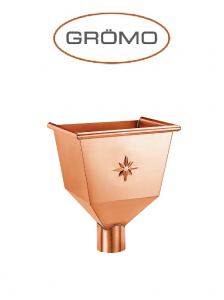 Sisteme de colectare - Colector terasa conic Ø120, Cupru Gromo