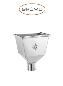 Colectoare de terasa - Colector terasa conic Ø80, Titan Zinc natural Gromo