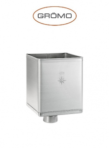 Colectoare de terasa - Colector terasa DESIGN Ø80, Titan Zinc natural Gromo