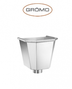 Colectoare de terasa - Colector terasa hexagonal Ø100, Titan Zinc natural Gromo