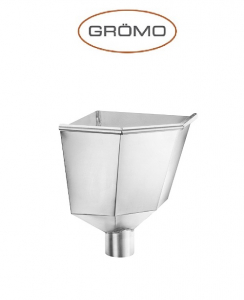 Colectoare de terasa - Colector terasa interior Ø100, Titan Zinc natural Gromo