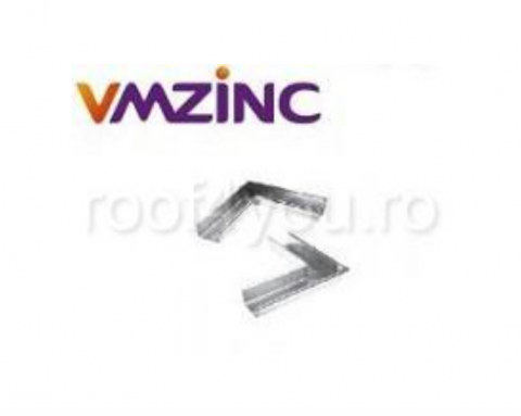 Titan zinc prepatinat - Coltar interior rectangular 333mm titan zinc Quartz Vmzinc