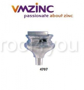 Sisteme de colectare - Sisteme de apa de ploaie, VMZINC, inaltime/lungime 280 93 + 116 + 116 + 116 +93 mm, diametru 100 mm, Model 4707