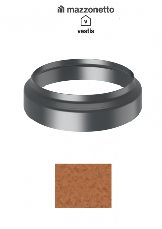 - Sisteme invelitori si fatade - Conector burlan-canalizare Ø100, Aluminiu Mazzonetto Vestis, RAL Copper