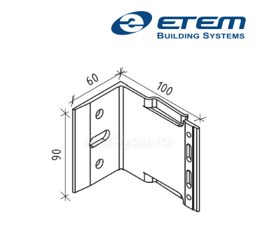 - Structuri fatade ventilate - Consola fixare, L 100x90mm, Etem