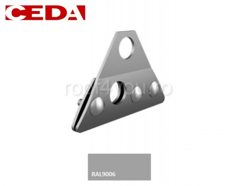 - Aluminiu prevopsit - Consola parazapada dubla din aluminiu natural/prevopsit pentru tabla faltuita
