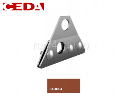- Aluminiu prevopsit - Consola parazapada dubla din aluminiu natural/prevopsit pentru tabla faltuita