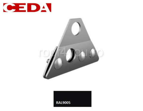 - Aluminiu prevopsit - Consola parazapada dubla din aluminiu natural/prevopsit pentru tabla faltuita