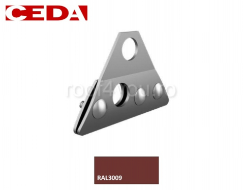 - Aluminiu prevopsit - Consola parazapada dubla din aluminiu natural/prevopsit pentru tabla faltuita