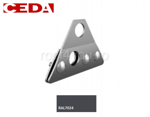 - Aluminiu prevopsit - Consola parazapada dubla din aluminiu natural/prevopsit pentru tabla faltuita