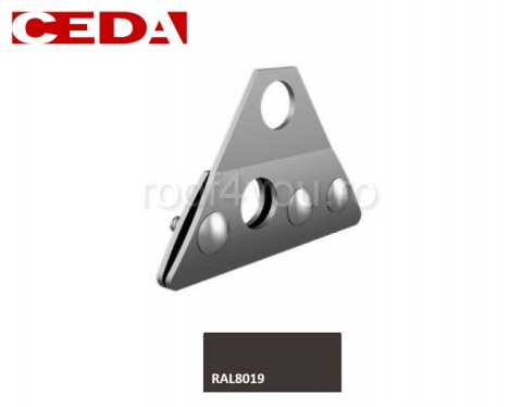 - Aluminiu prevopsit - Consola parazapada dubla din aluminiu natural/prevopsit pentru tabla faltuita
