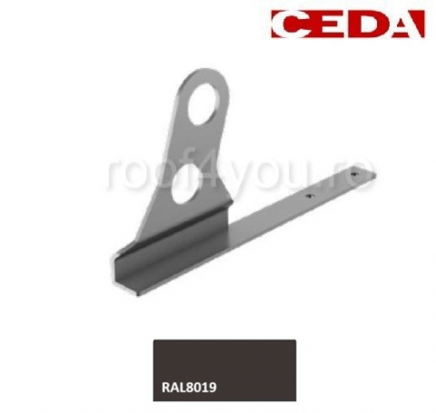 - Sistem invelitori si fatade - Consola parazapada dubla din aluminiu prevopsit  400mm, pentru acoperis plat