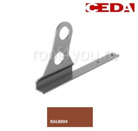 - Sistem invelitori si fatade - Consola parazapada dubla din aluminiu prevopsit  400mm, pentru acoperis plat
