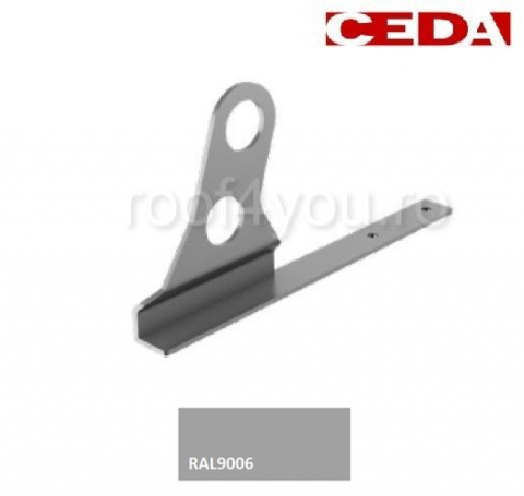 - Sistem invelitori si fatade - Consola parazapada dubla din aluminiu prevopsit  400mm, pentru acoperis plat