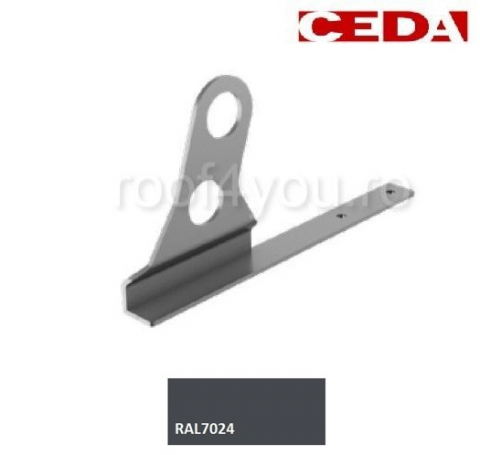 - Sistem invelitori si fatade - Consola parazapada dubla din aluminiu prevopsit  400mm, pentru acoperis plat