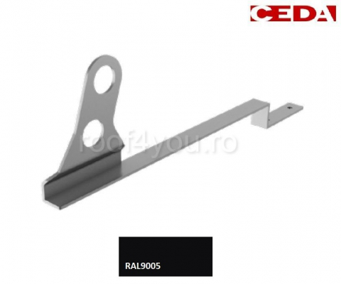 - Sistem invelitori si fatade - Consola parazapada dubla din aluminiu prevopsit  525mm, pentru tigla ceramica