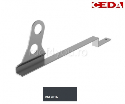 - Sistem invelitori si fatade - Consola parazapada dubla din aluminiu prevopsit  525mm, pentru tigla ceramica